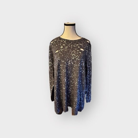 🆕 NWT Women’s torrid 1 LoveSick Super Soft Slub Distressed Tee 14 16 - Picture 2 of 13